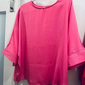 Glam Vibrant Pink Blouse